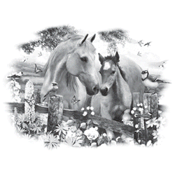 HOLLYHOCK HORSES 15066SA6.gif